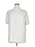 Rena Rowan 100% Polyester Stripes White Short Sleeve Top Size 16 - photo 1
