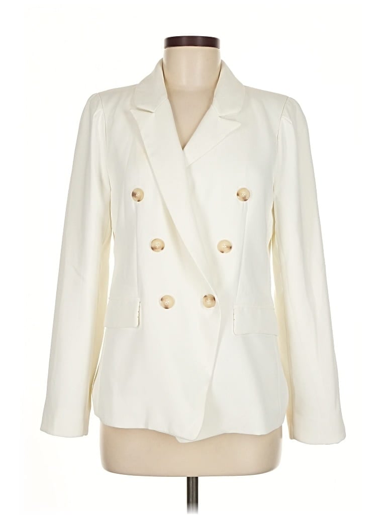 Pre-owned Alexia Admor Blazer Jacket In White