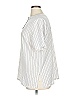 Rena Rowan 100% Polyester Stripes White Short Sleeve Top Size 16 - photo 5