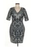 Baraschi Paisley Gray Cocktail Dress Size 8 - photo 1