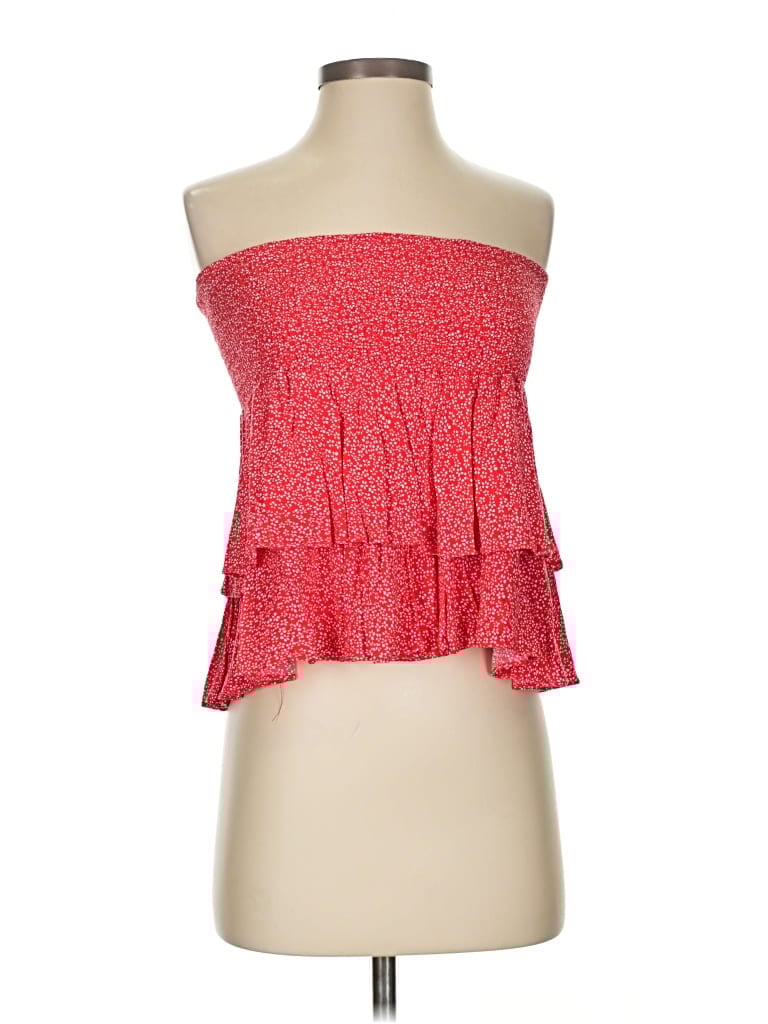 Pre-owned Adika Tube Top Red Tops