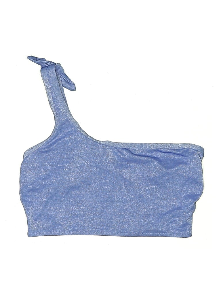 SOLID & STRIPED Pre-owned Swimsuit Top Blue Swimwear