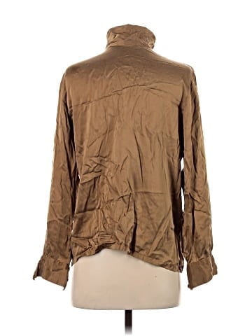 Linda Allard Ellen Tracy Long Sleeve Silk Top (view 2)