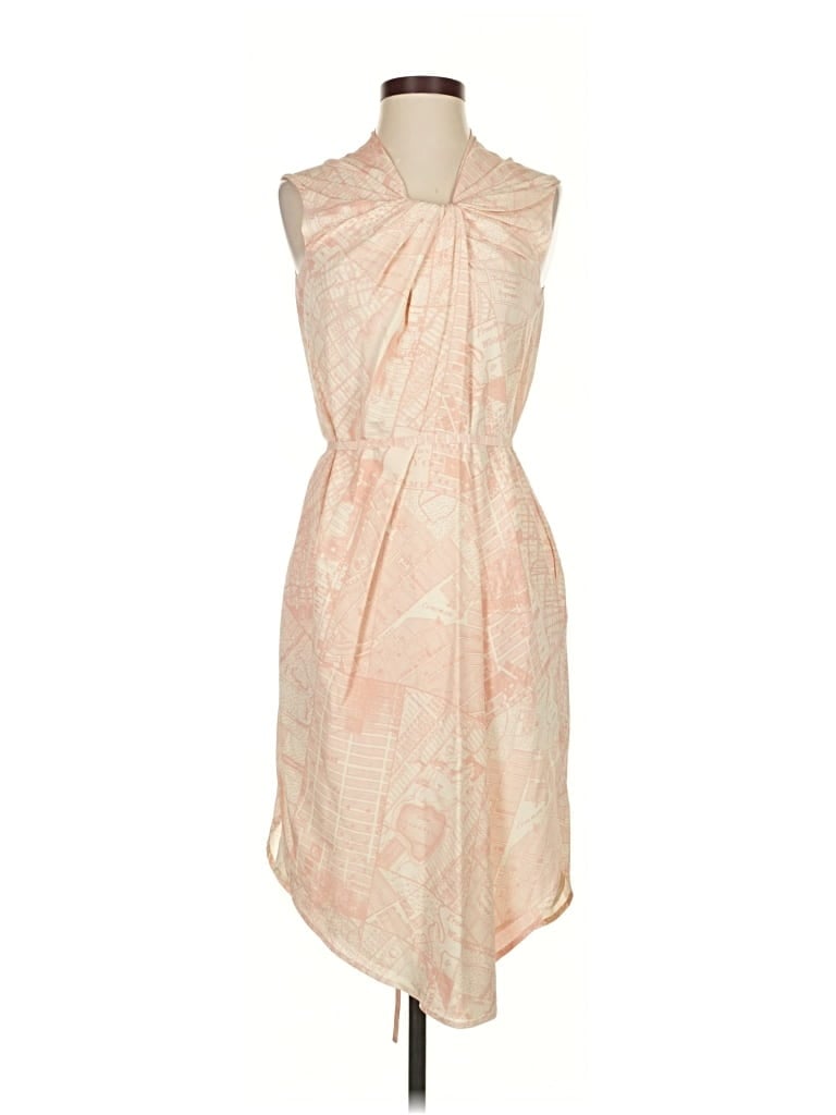 Pre-owned Mm. Lafleur Cocktail Dress In Brown