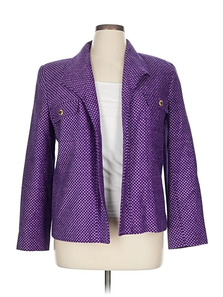 Pre-owned Doncaster Collection Blazer Jacket In Purple