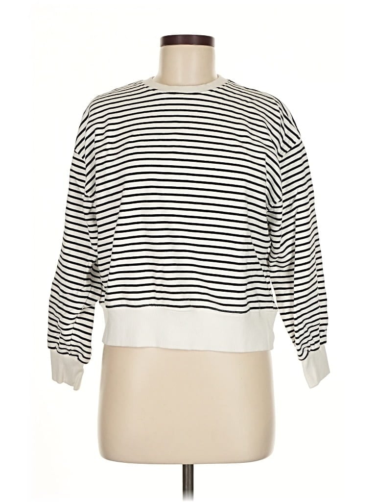 Pre-owned Mng Pullover Sweater In White