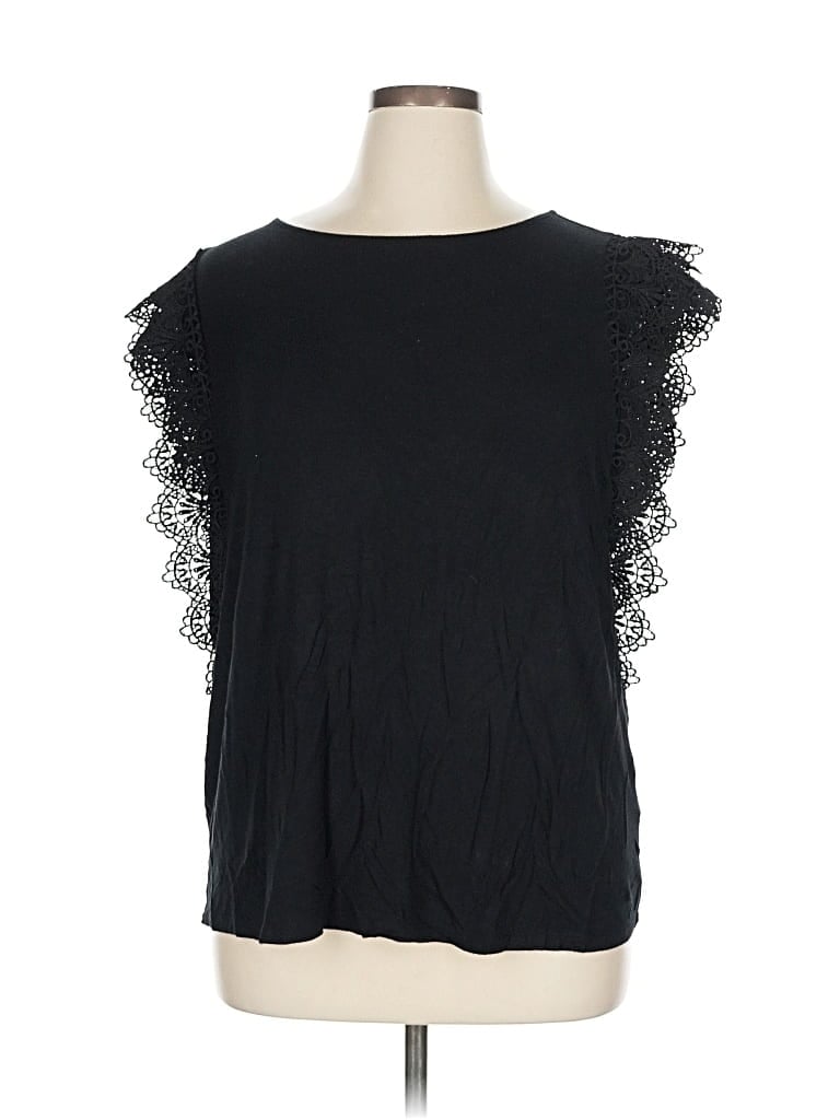 Pre-owned G By Giuliana Rancic Sleeveless T-shirt In Black