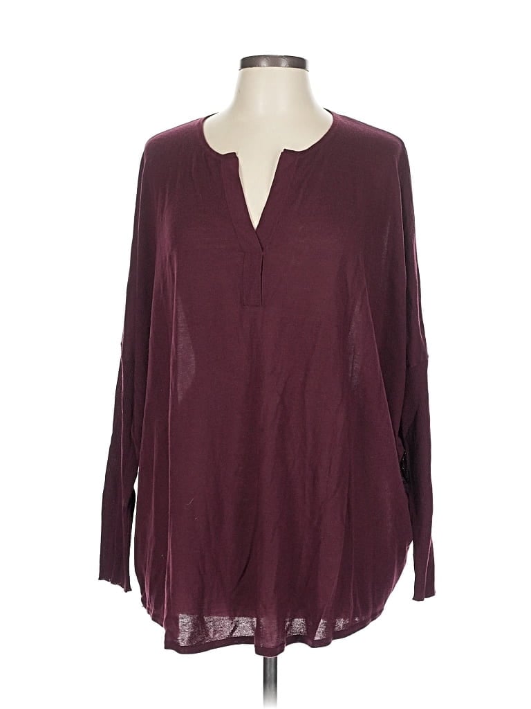 LOLA AND SOPHIE Pre-owned Pullover Sweater In Burgundy