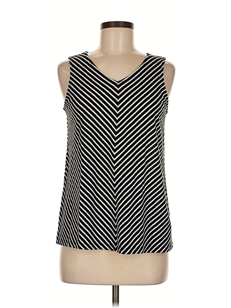 Click to view more detailed imagery on our partner's website Pre-owned Talbots Sleeveless Top Black Halter Neckline Tops