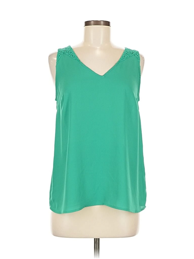 Pre-owned Collective Concepts Sleeveless Blouse In Green