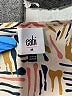 CAbi 100% Polyester Print Ivory Tan Long Sleeve Blouse Size M - photo 7