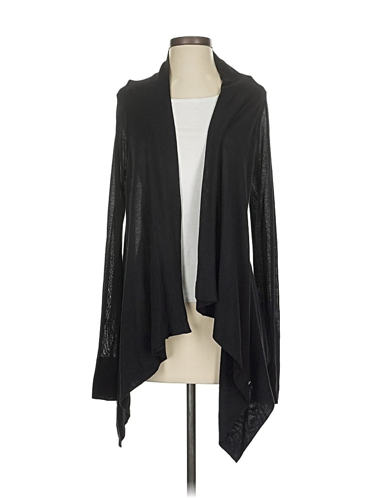 Pre-owned Line Cardigan Sweater In Black