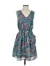 Jessica Simpson 100% Polyester Paisley Teal Casual Dress Size 4 - photo 1