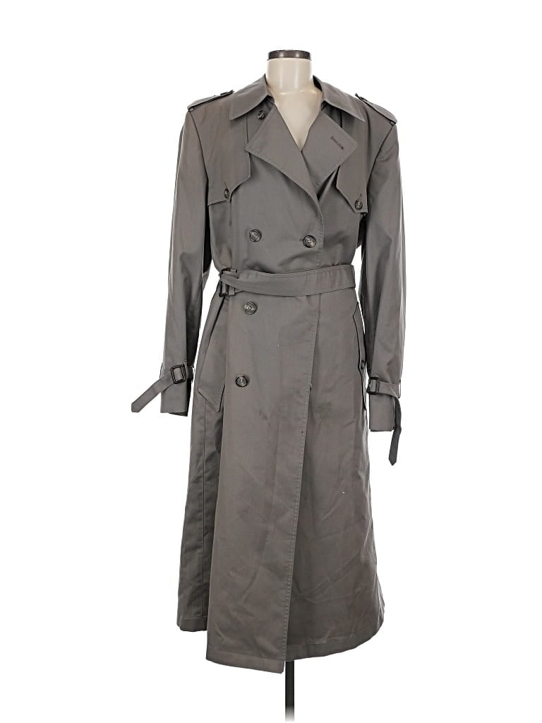 Pre-owned Dior Trenchcoat In Gray