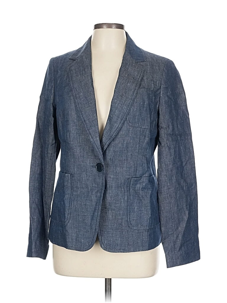 Pre-owned Talbots Blazer Jacket In Blue