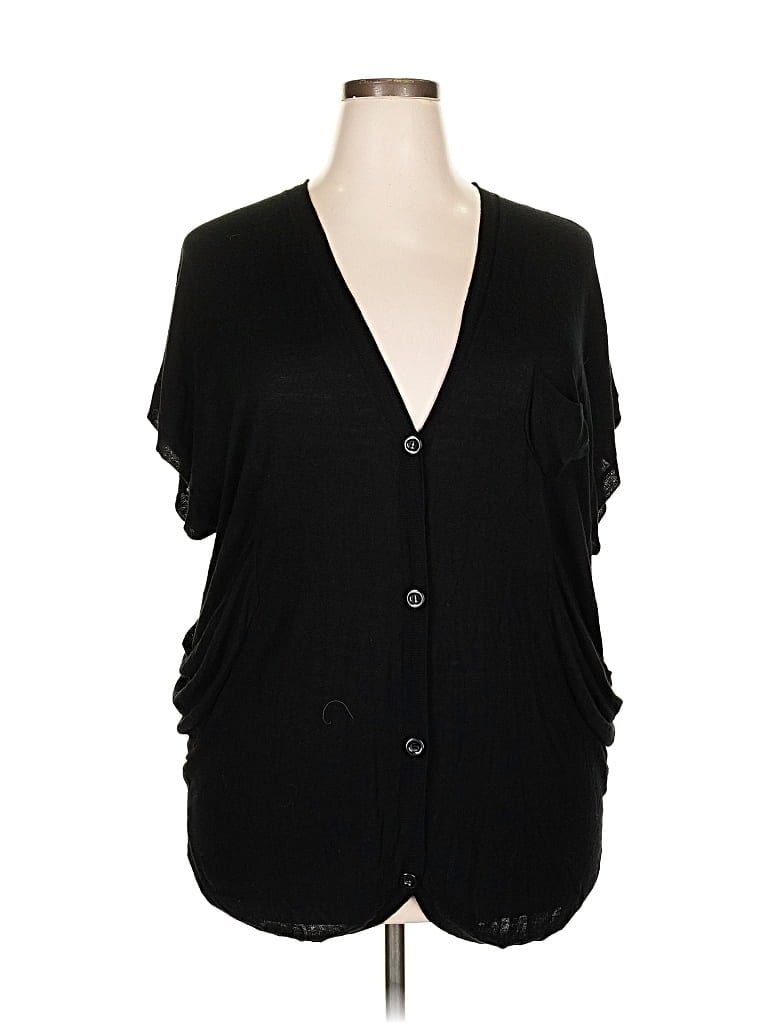 Pre-owned Alice And Olivia Alice + Olivia Cardigan Sweater In Black