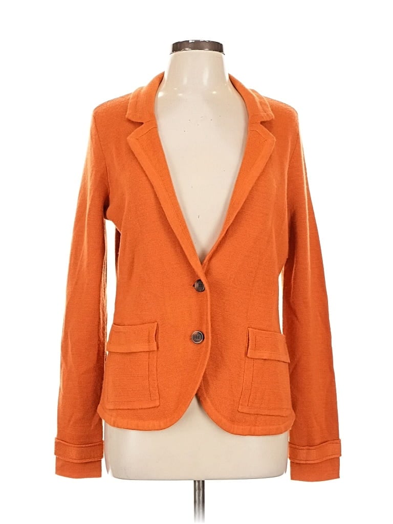 Pre-owned Halogen Cardigan Sweater In Orange