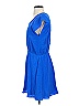 Isabel 100% Silk Solid Blue Casual Dress Size S - photo 5