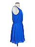 Isabel 100% Silk Solid Blue Casual Dress Size S - photo 4