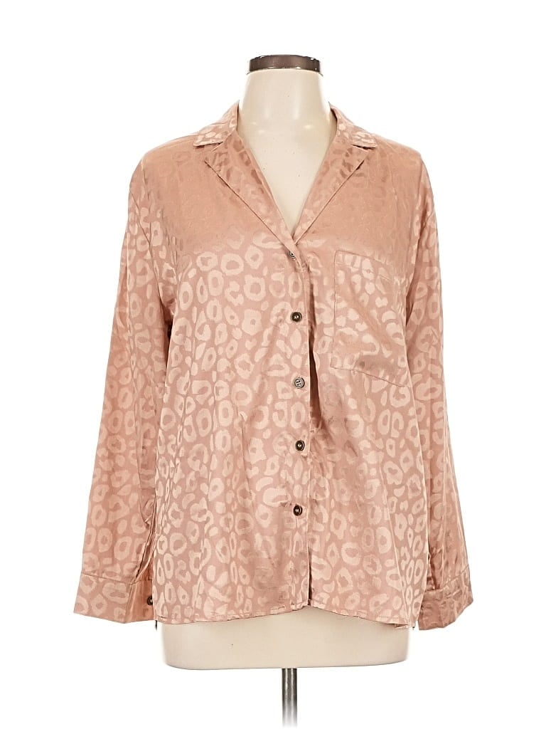 SELF ESTEEM Pre-owned Long Sleeve Blouse In Brown