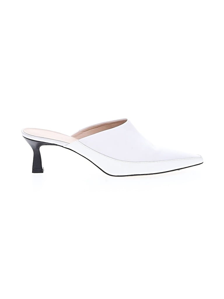 Pre-owned Wandler Mule/clog In White