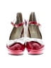 Pixie Cove Color Block Pink Red Heels Size 10 - photo 2