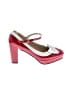 Pixie Cove Color Block Pink Red Heels Size 10 - photo 1