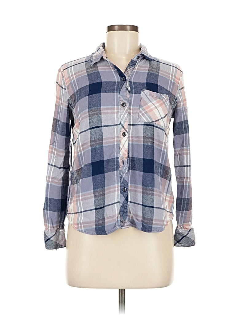 Pre-owned Rails Long Sleeve Button Down Shirt In Blue