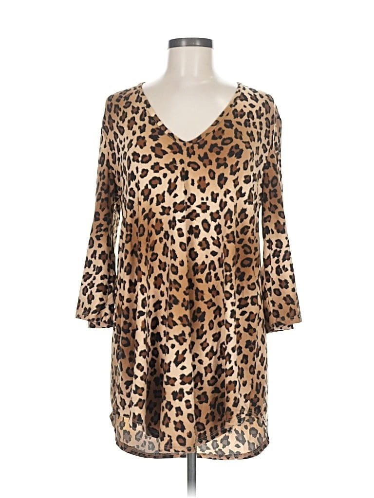 JORDAN TAYLOR Pre-owned 3/4 Sleeve Blouse In Brown