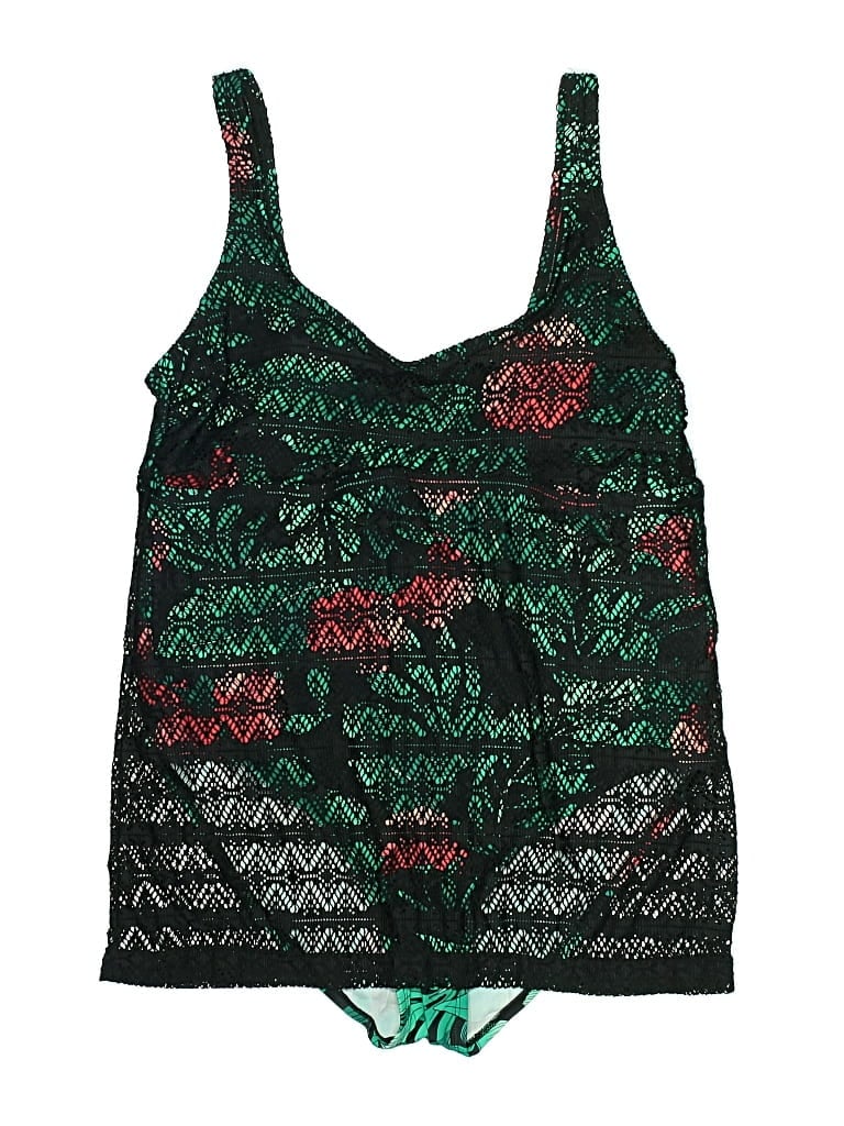 Pre-owned Boutique Swimsuit Top Green Swimwear