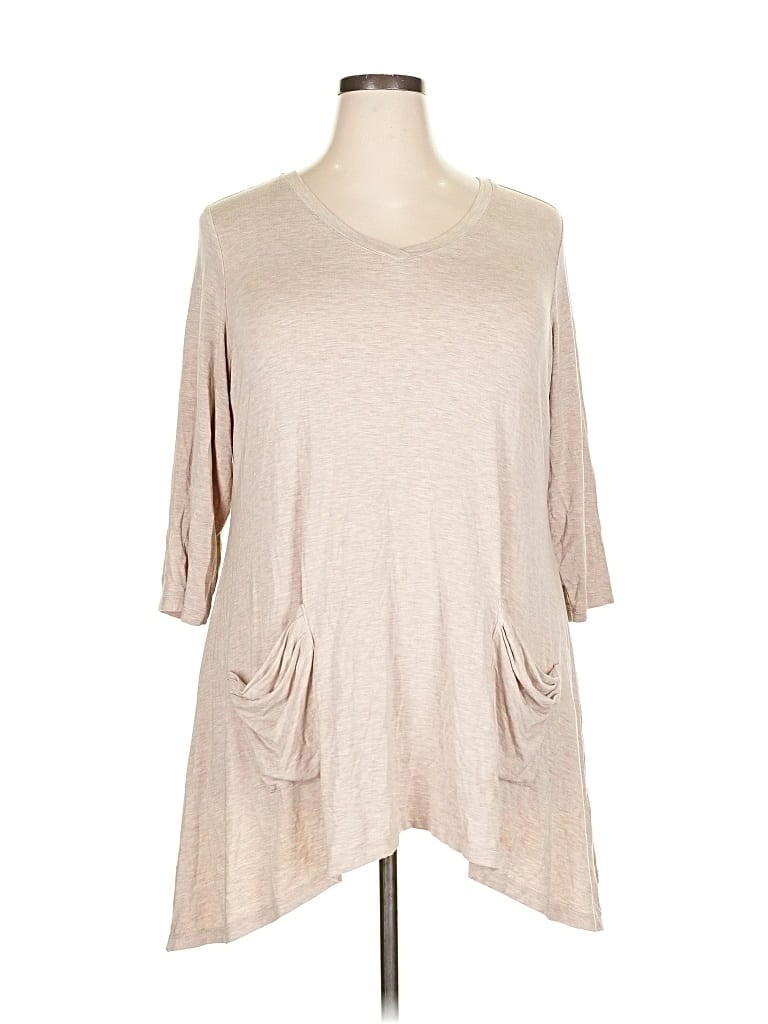 Pre-owned Logo By Lori Goldstein Casual Dress In Brown