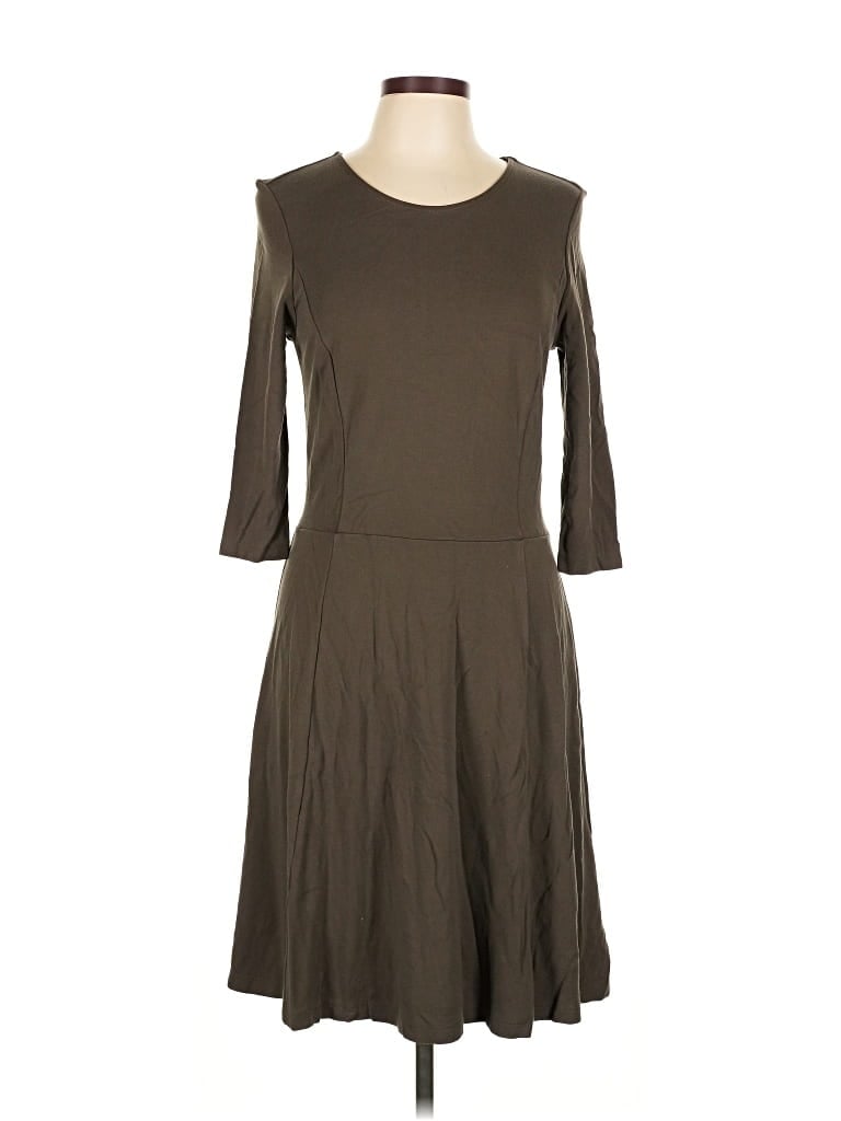 Pre-owned Lark & Ro Casual Dress In Brown