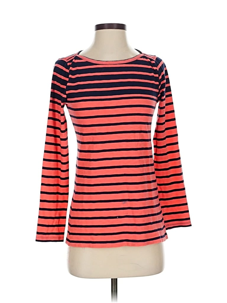 Pre-owned J.crew Factory Store 3/4 Sleeve Top Red Boatneck Tops