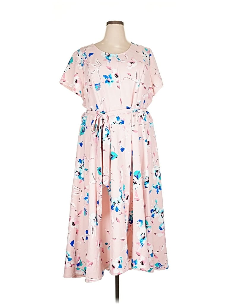 Pre-owned Lane Bryant Casual Dress In Pink