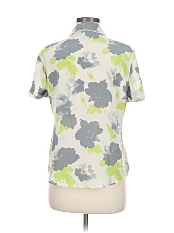 Linda Allard Ellen Tracy Short Sleeve Silk Top (view 2)