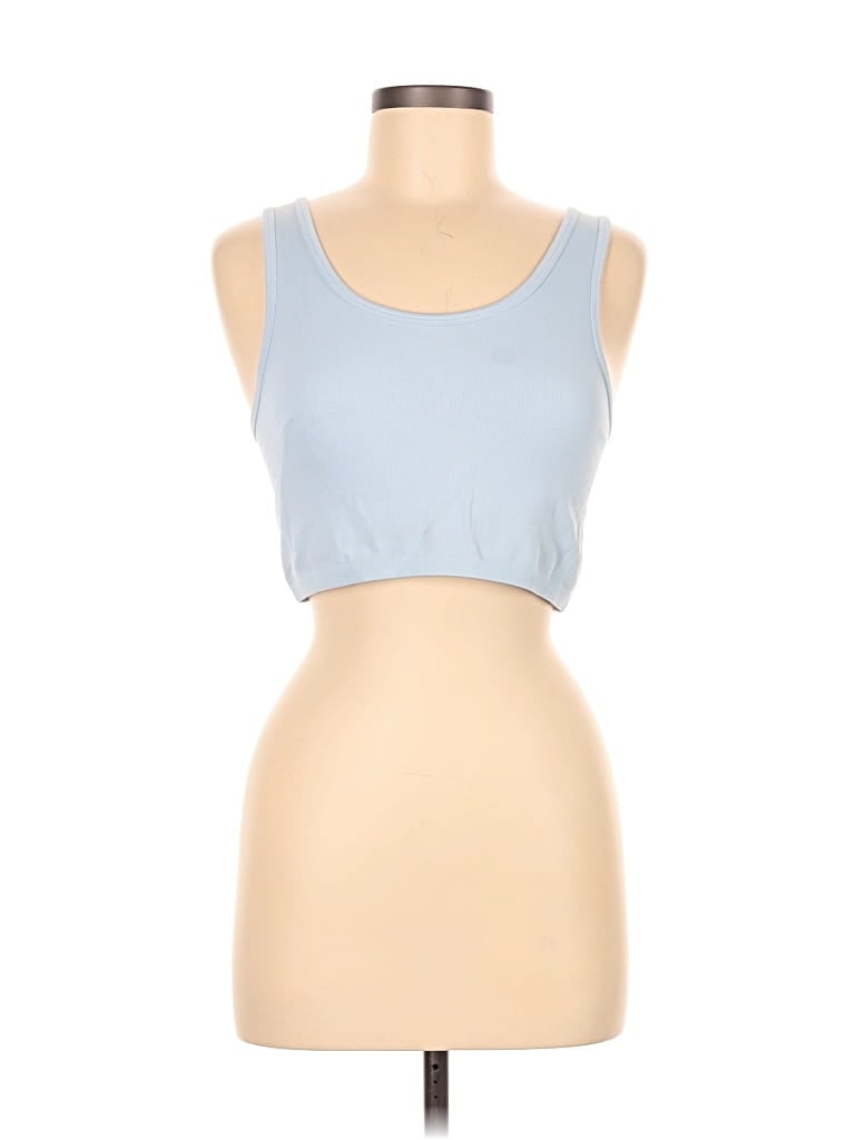 AERIE Pre-owned Tank Top Blue Strapless Neckline Tops