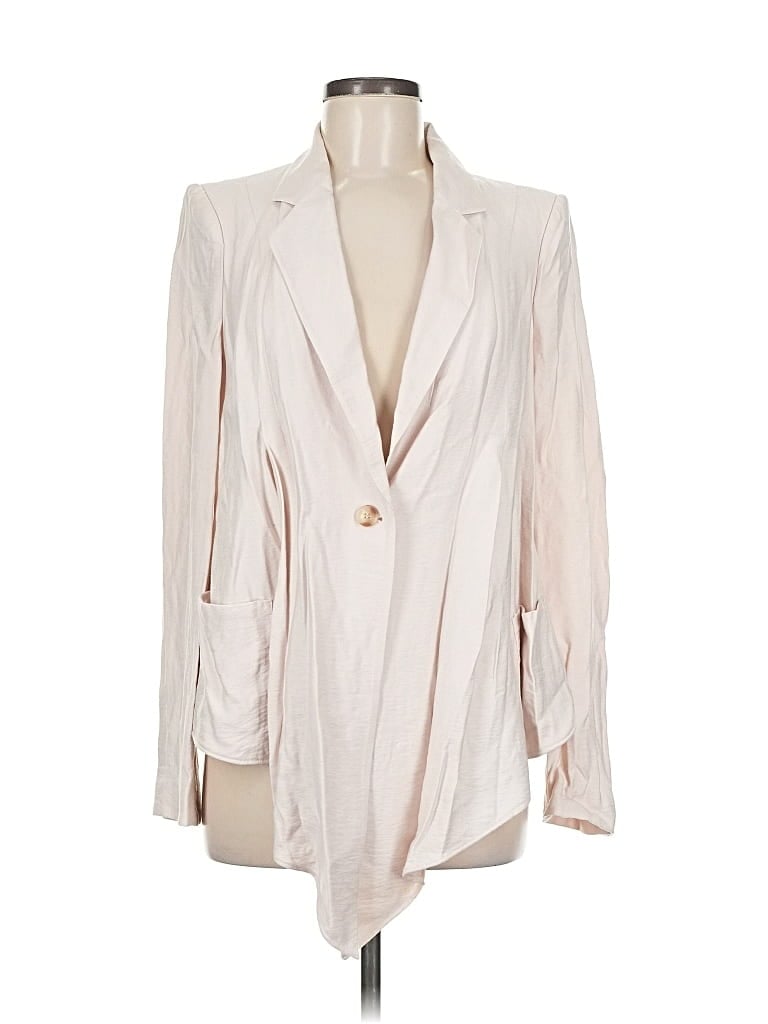Pre-owned Elizabeth And James Blazer Jacket In White