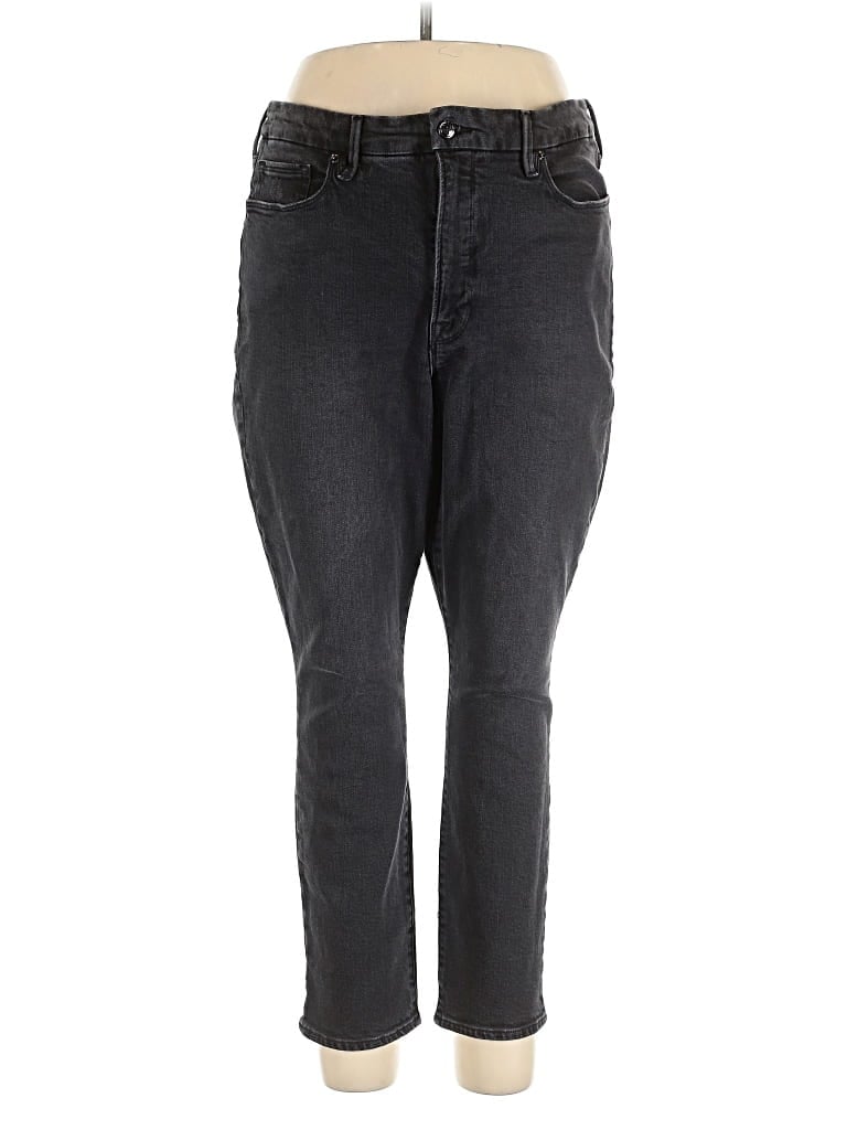 Pre-owned Good American Jeans In Black