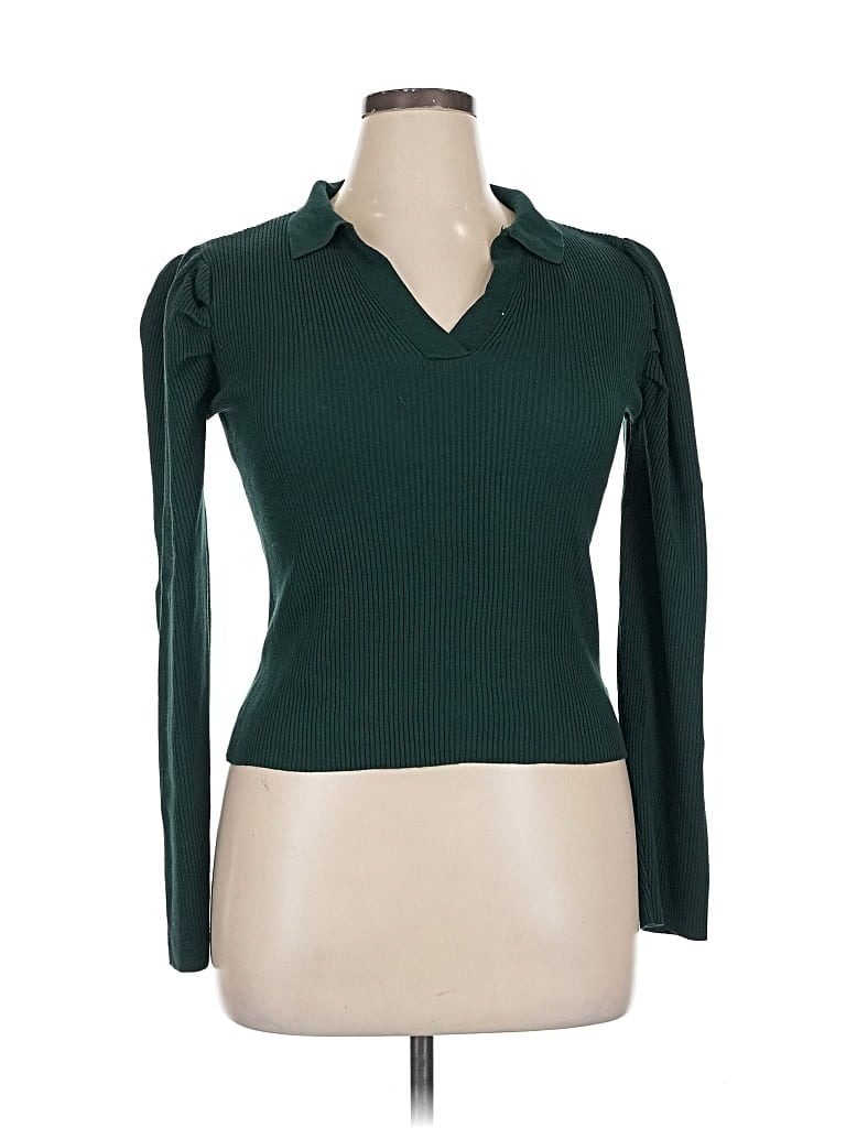 Pre-owned Fashion Nova Cardigan Sweater In Green