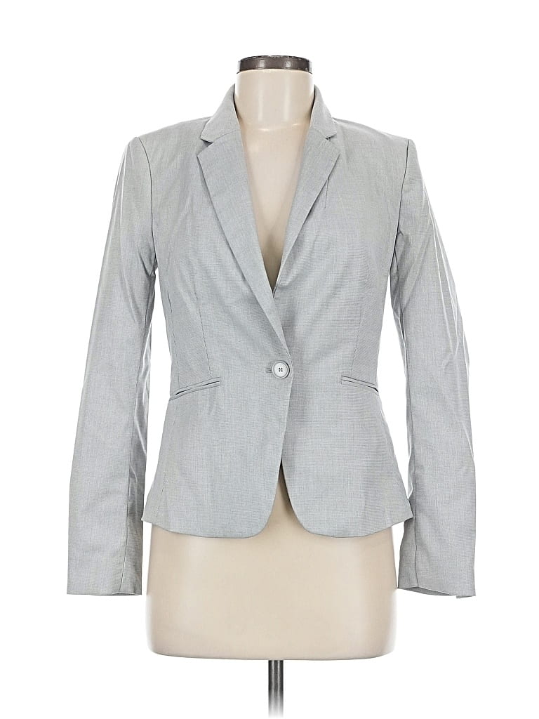 Pre-owned H&m Blazer Jacket In Gray