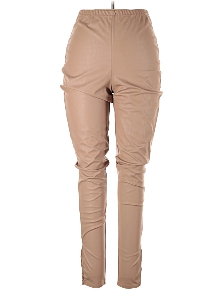 Pre-owned Prettylittlething Khaki Pant In Brown