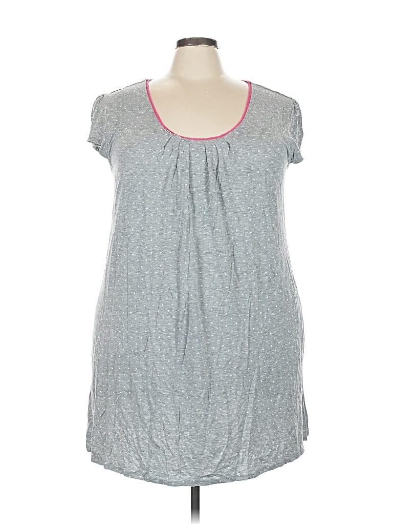 Pre-owned Company Ellen Tracy Short Sleeve T-shirt In Gray