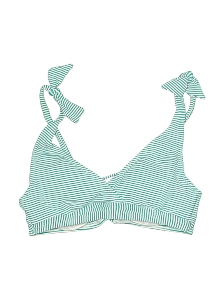 Pre-owned Polo Ralph Lauren Swimsuit Top Green Swimwear