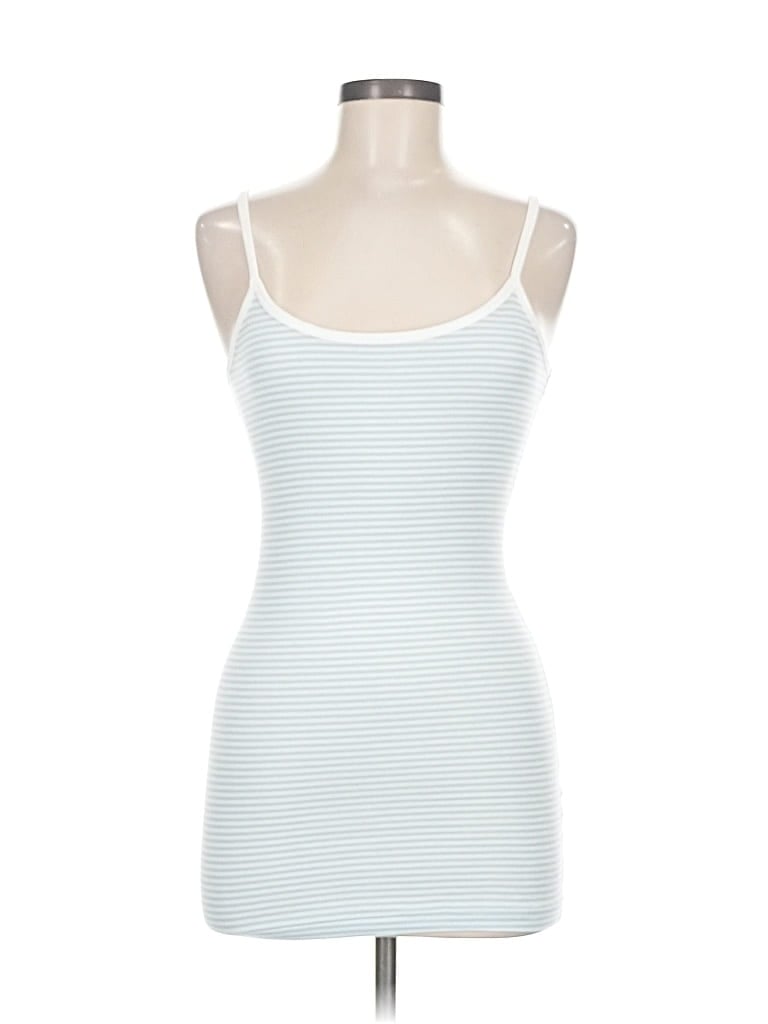 Pre-owned Banana Republic Tank Top Blue Strapless Neckline Tops