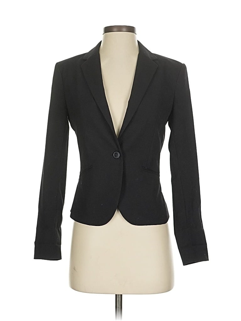 Pre-owned H&m Blazer Jacket In Black