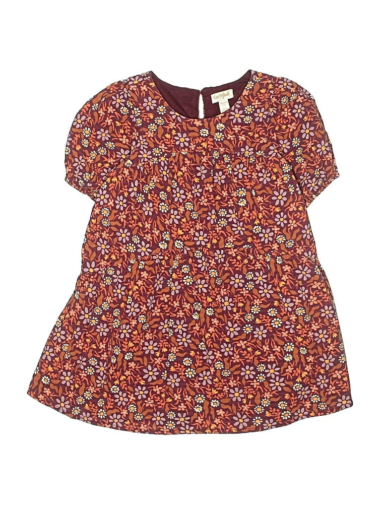Pre-owned Cat & Jack Kids' Dress In Burgundy