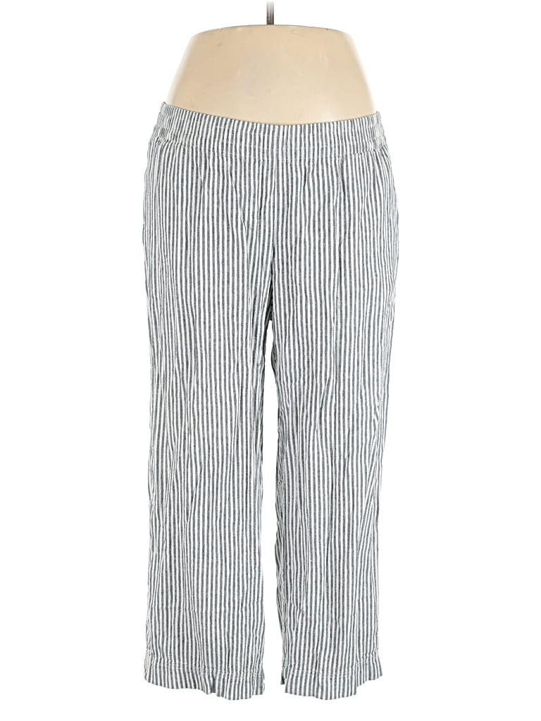 Pre-owned Old Navy Linen Pants In Silver