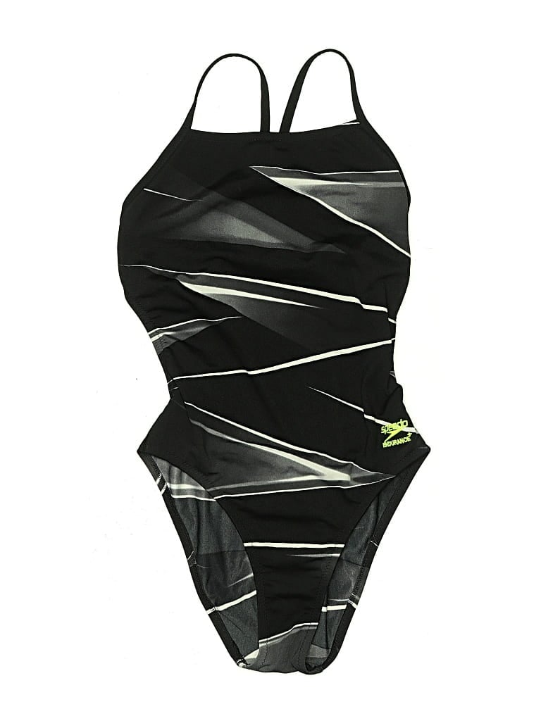 Pre-owned Speedo One Piece Swimsuit In Black