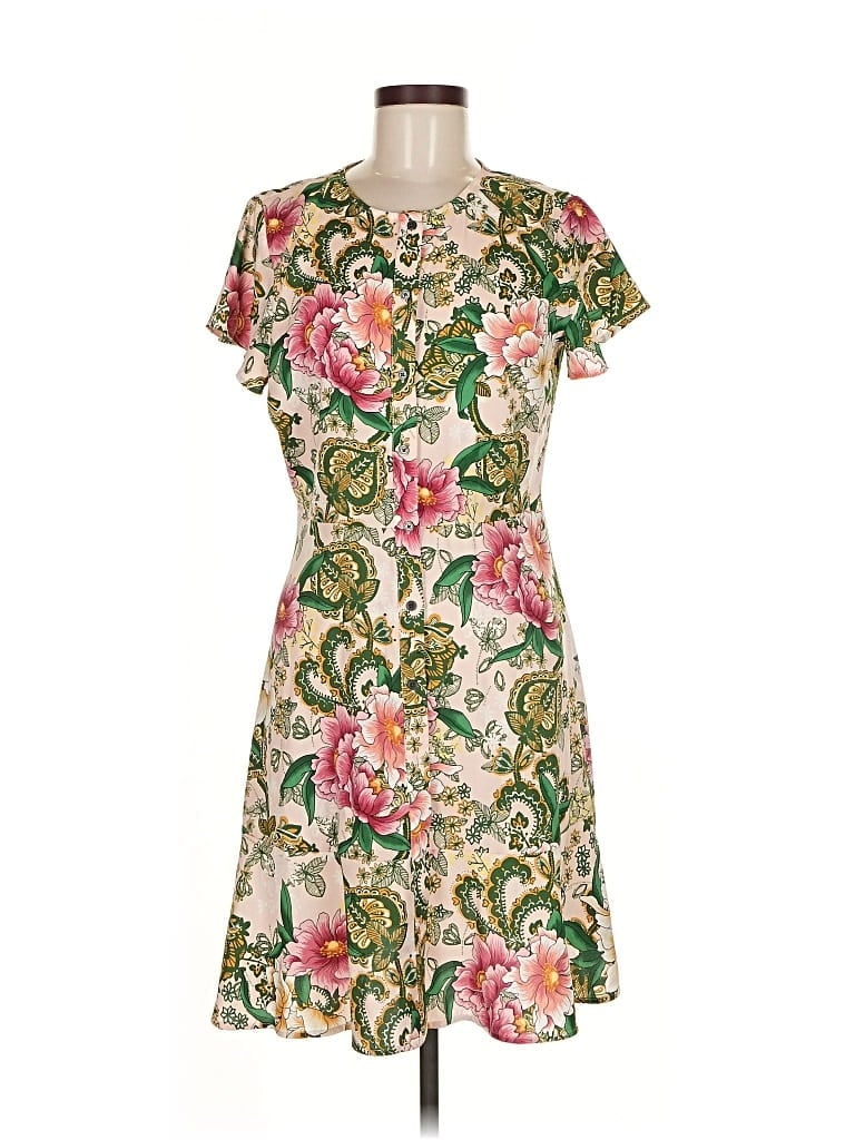 Pre-owned Ann Taylor Loft Casual Dress In Green