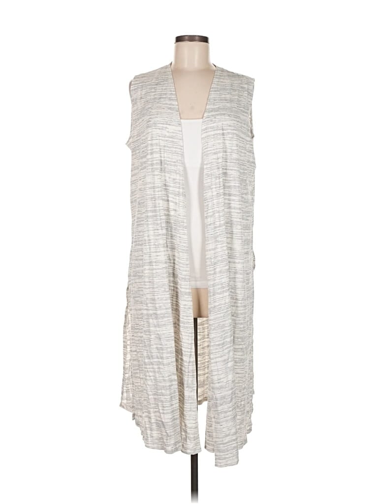 Pre-owned Lularoe Cardigan Sweater In Silver